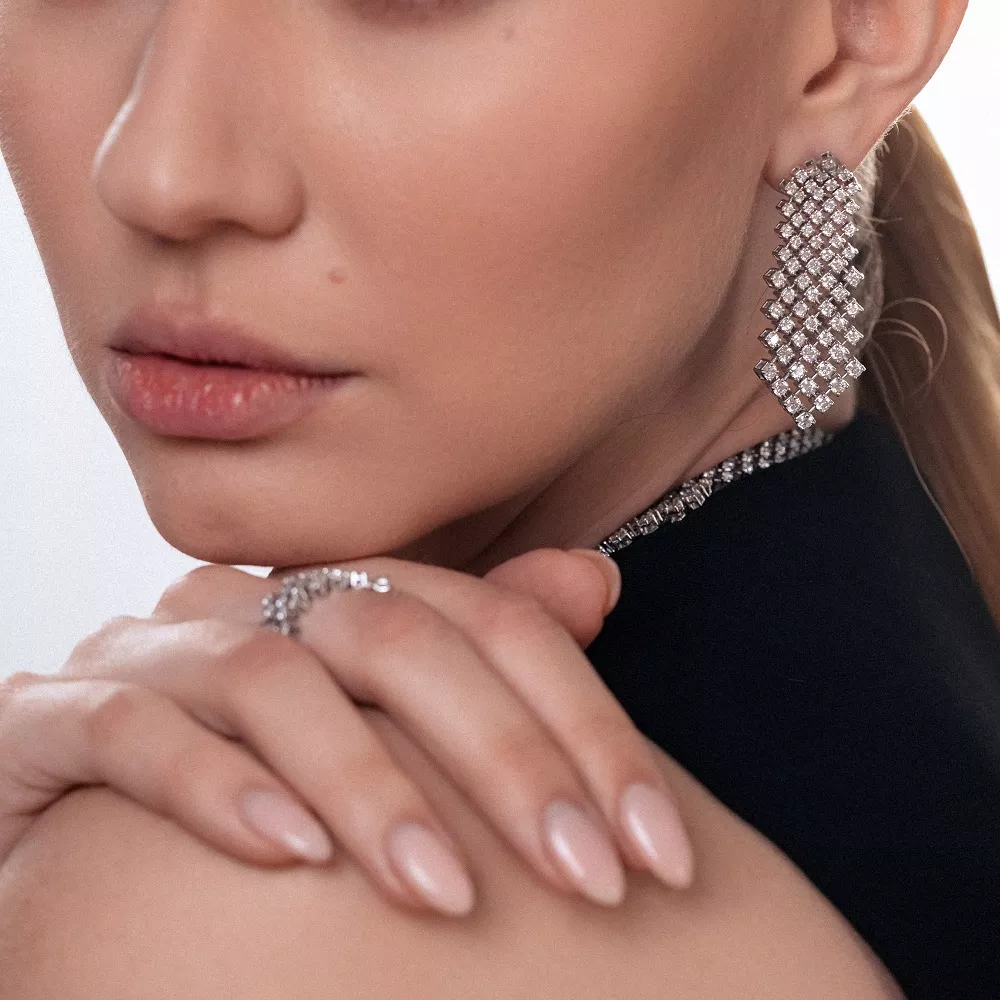 Сережки Tennis 6.03 ct 20.45 g