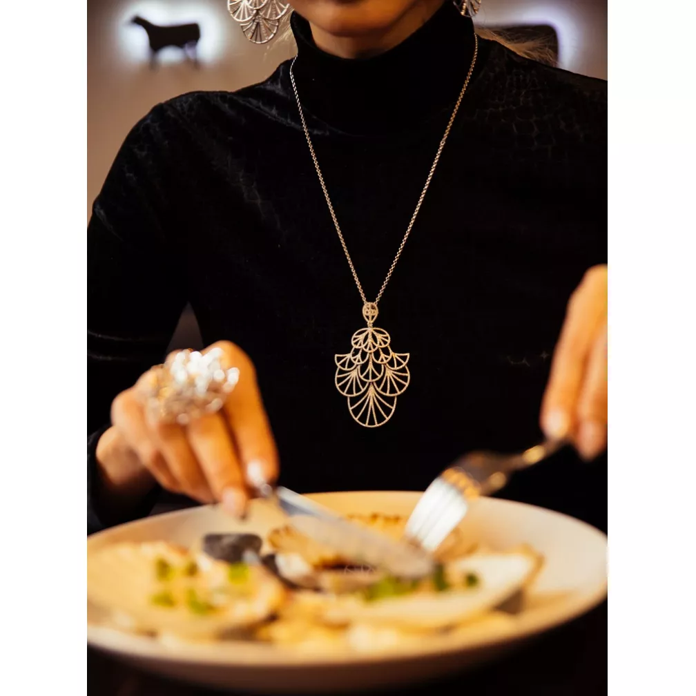 Колье Abanico 3.96/0.11 ct 26.77 g