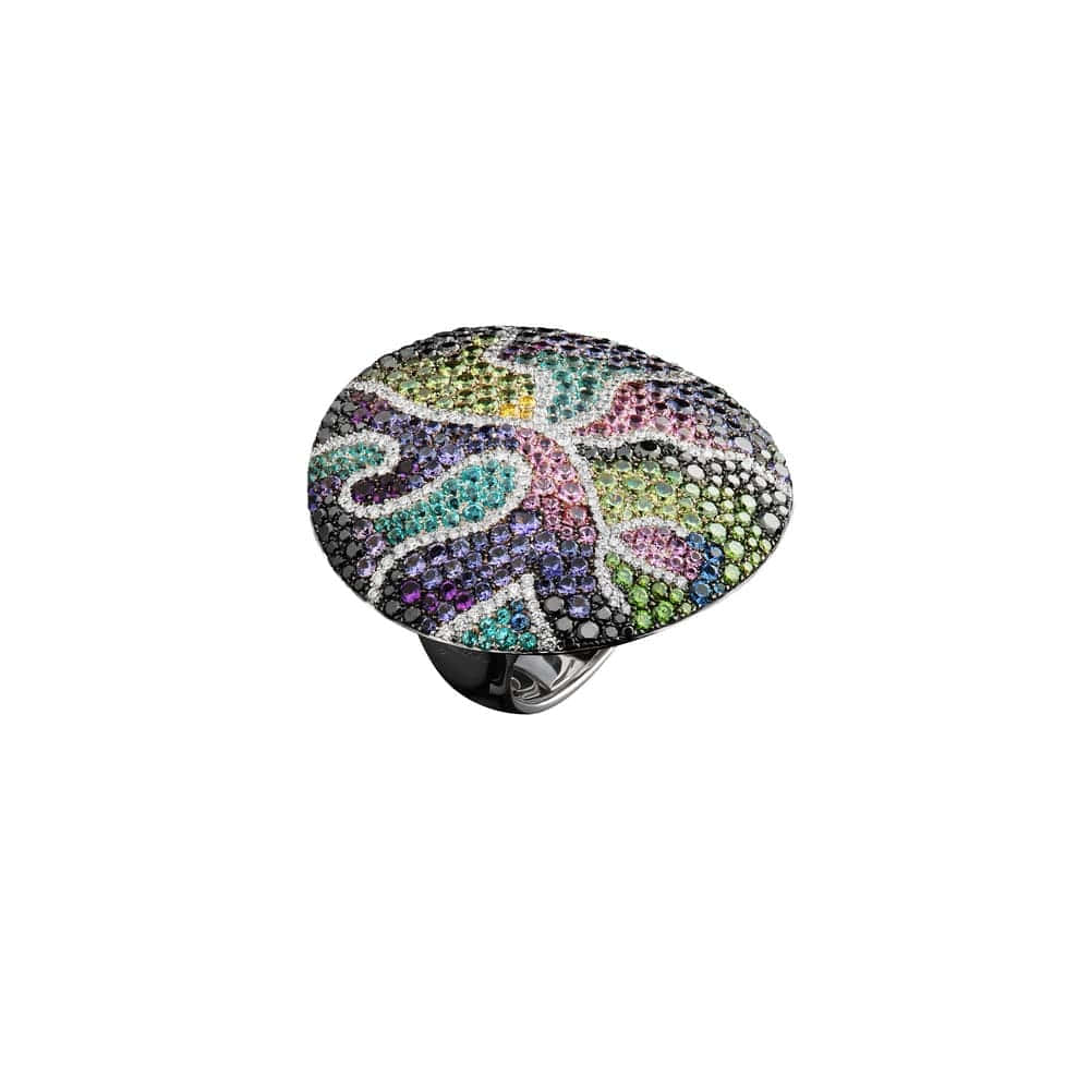 Кольцо PALMIERO AN7814B (20.19-0.48/0.88/0.25-S 1.71-PD 1.33) цв.камни 17.50