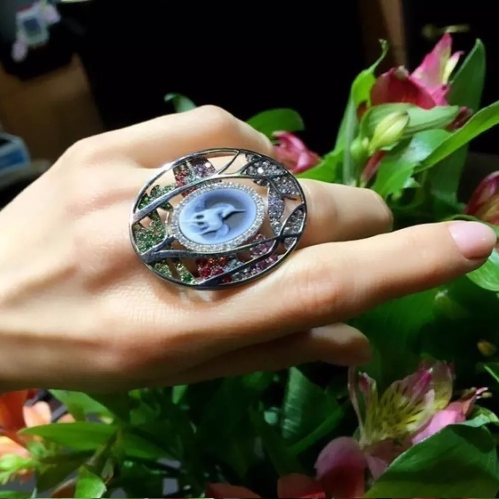 Каблучка Cameo 0.51/0.05/2.29/4.39/1.20 ct 17.26 g