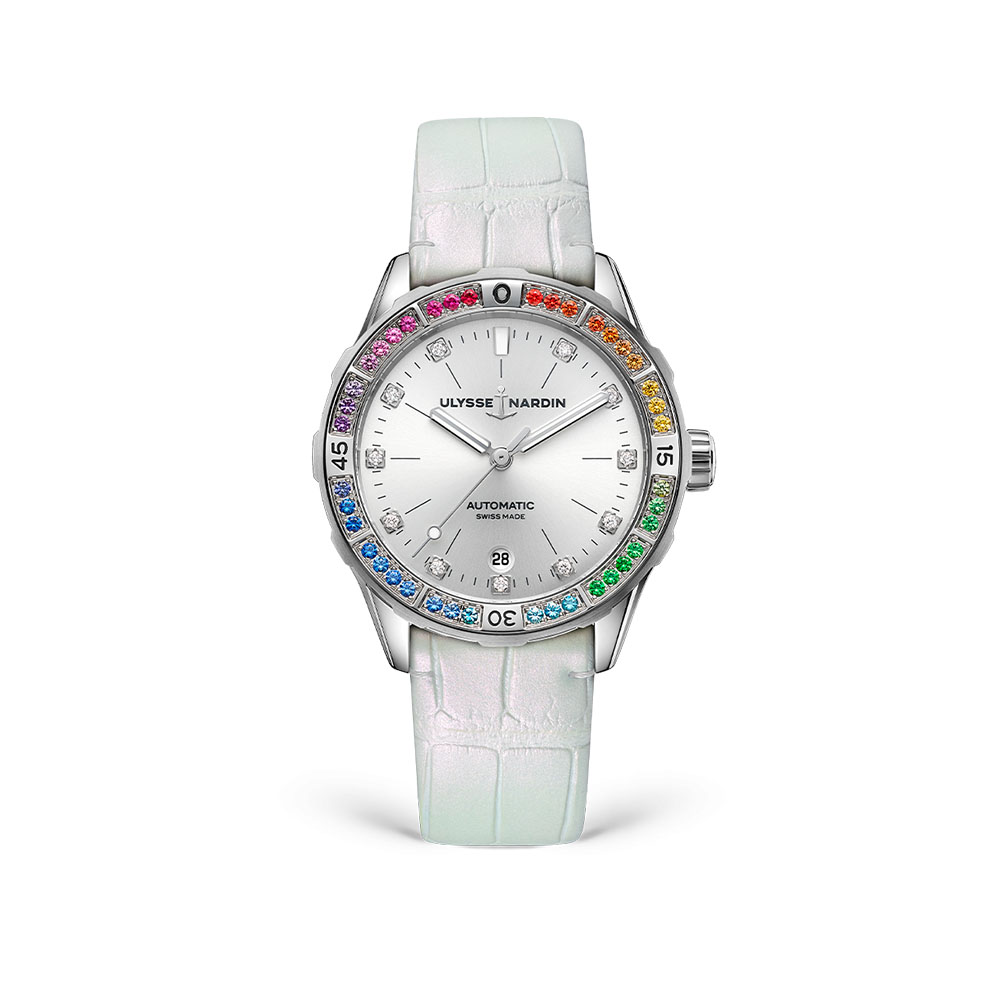 Годинник Lady Diver Rainbow 39mm Ulysse Nardin 8163-182B1LE-1A-RAIN/1A